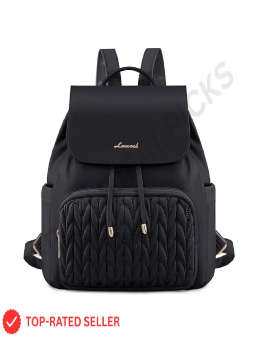 Water-Resistant Quilted Mini Backpack for Women with Anti-Theft Pockets